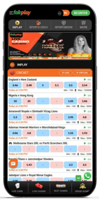 FairPlay main page screenshot
